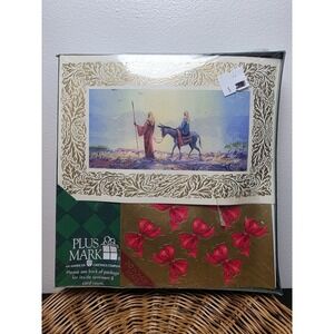 Vintage Sealed Box Of Plus Mark Christmas Cards Set of 20. Hallmark